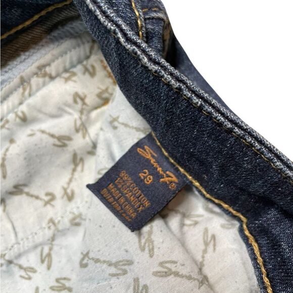 Seven7 Factory Destroyed Slim Straight Jeans Size 29 - Picture 11 of 12